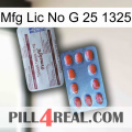 Mfg Lic No G 25 1325 36